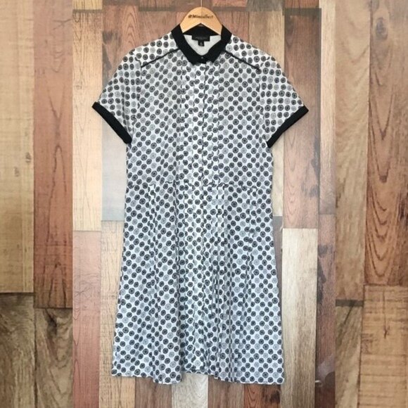 Jason Wu for Target Bike Wheel Print Shift Dress Size M - Picture 2 of 6